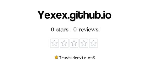 yexex.github|yexex github page.